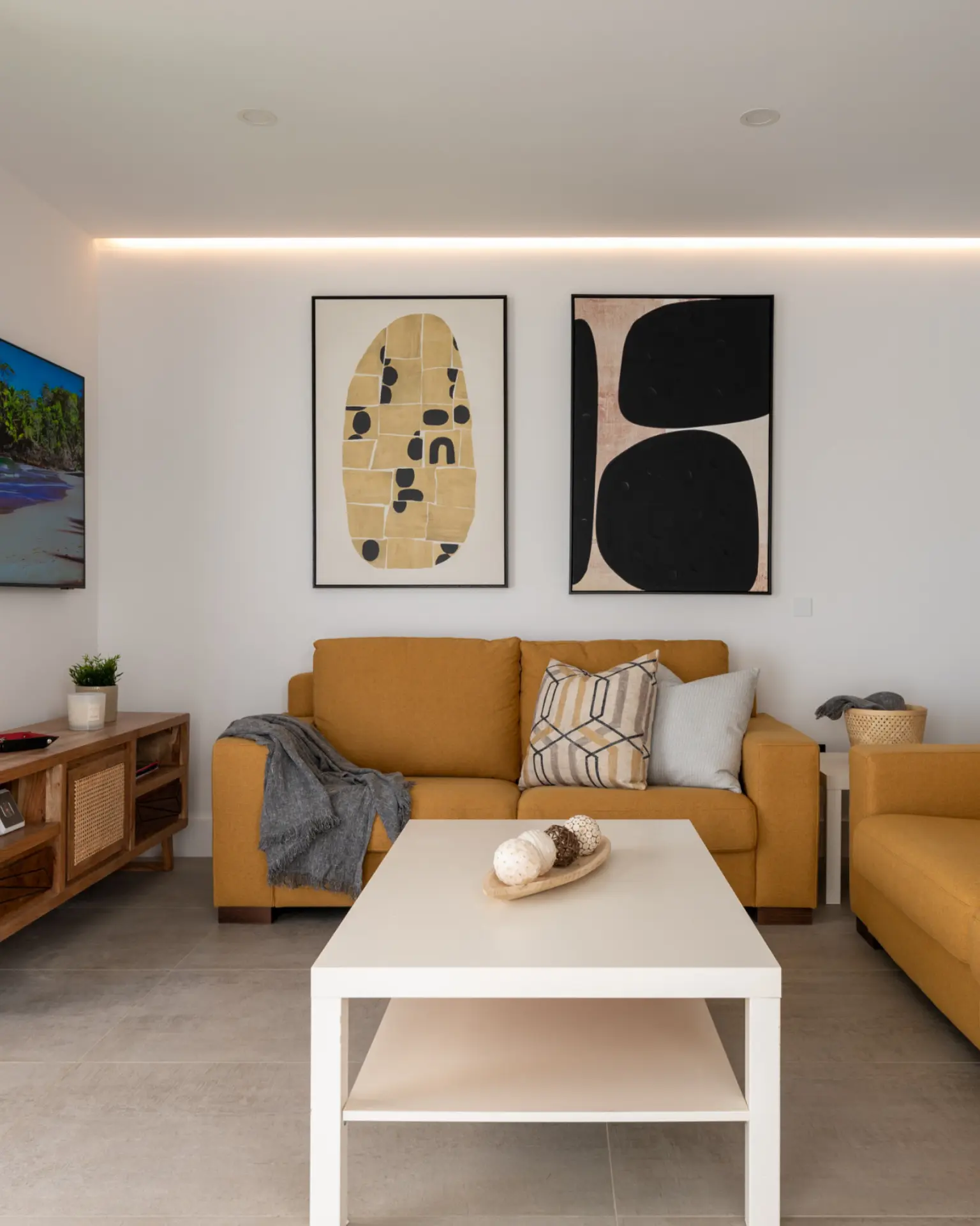 Modern Living room in a modern villa in Gran Canaria